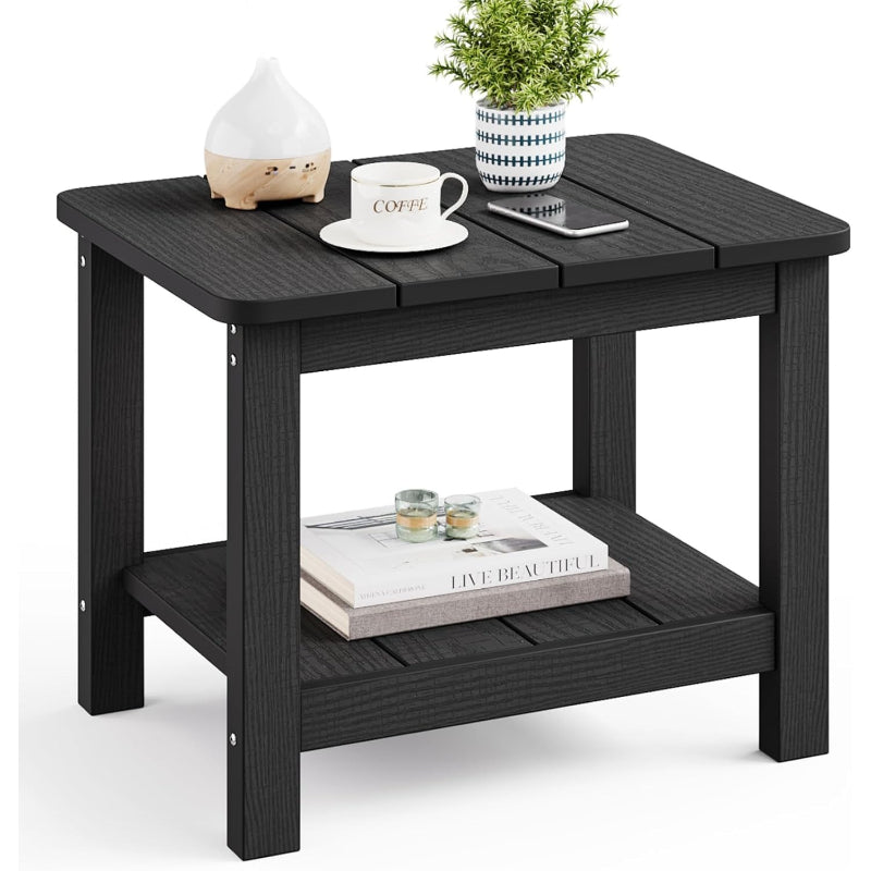 Weather‑Resistant 2‑Tier Outdoor Side Table