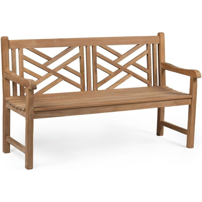 Weather‑Resistant Solid Teak Outdoor Bench