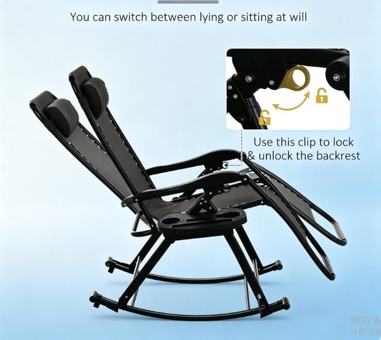 Foldable Zero Gravity Patio Lounge Chair