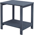 Weather‑Resistant Wood Outdoor Side End Table