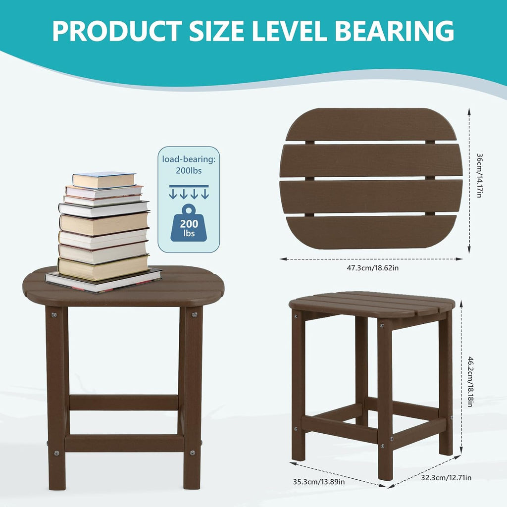 HDPE Outdoor Adirondack Side Table