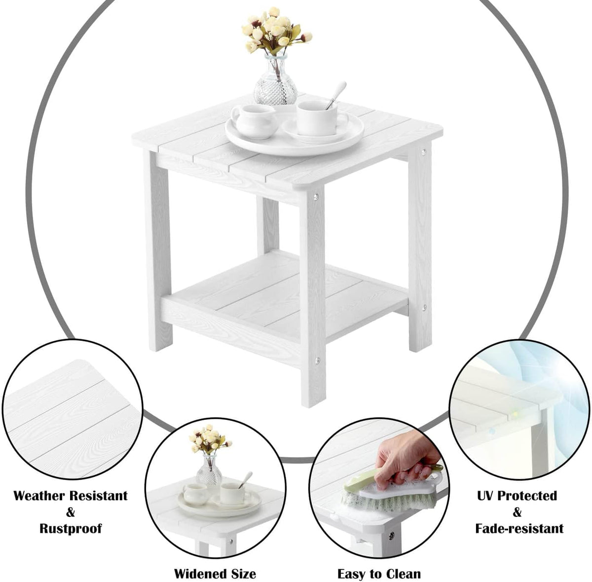Weather‑Resistant Indoor Outdoor Side Table