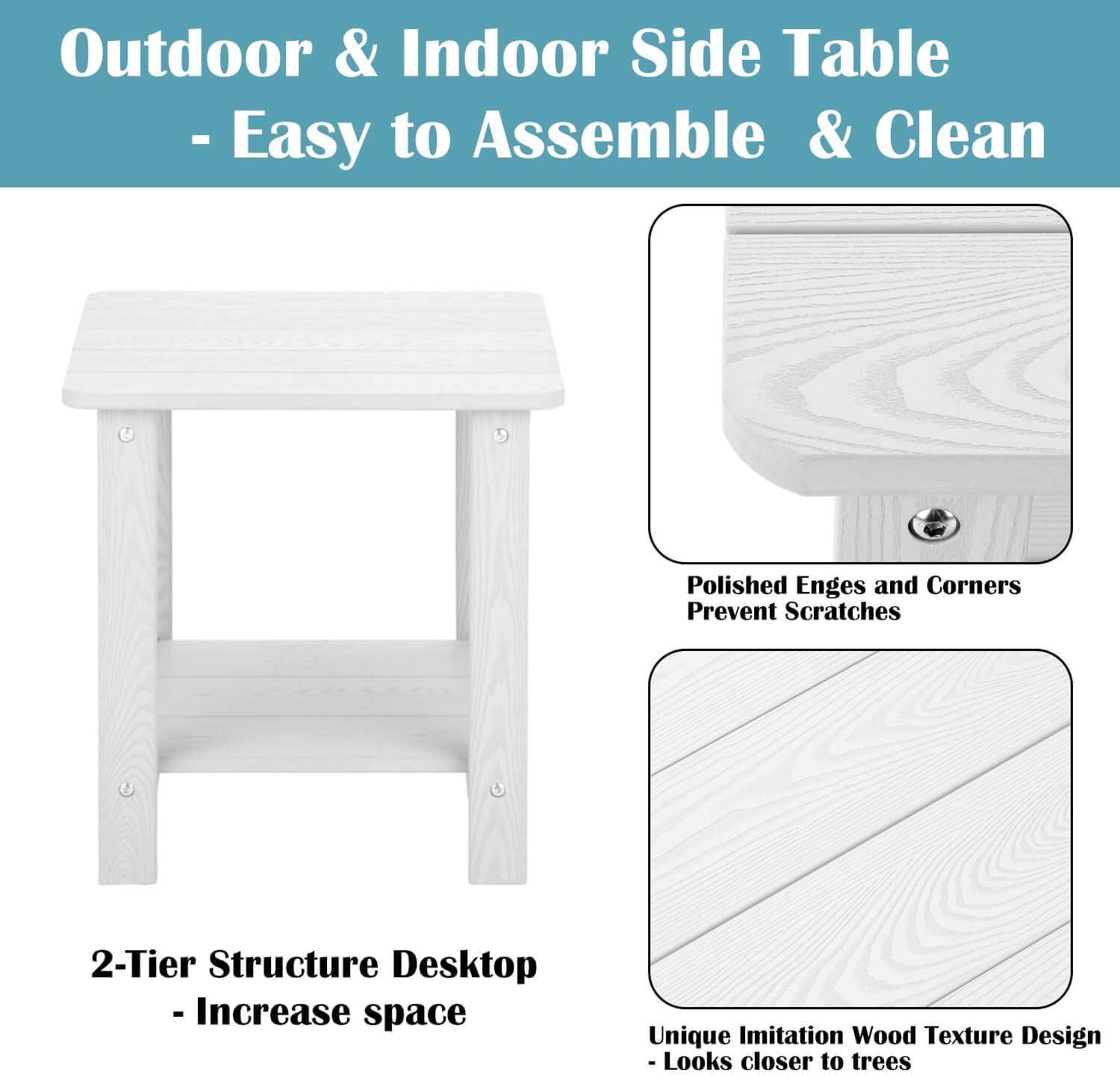 Weather‑Resistant Indoor Outdoor Side Table