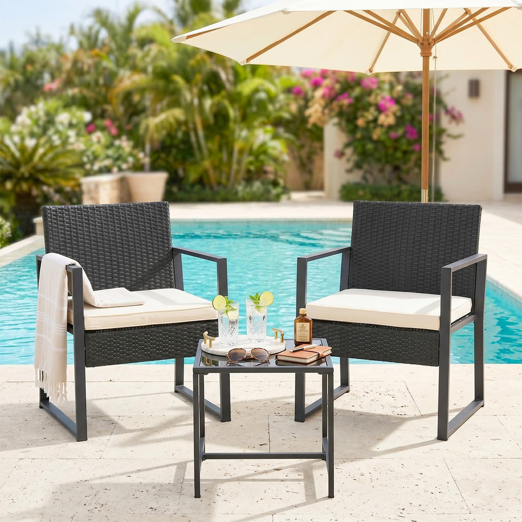 Weather‑Resistant Wicker Patio Furniture Set