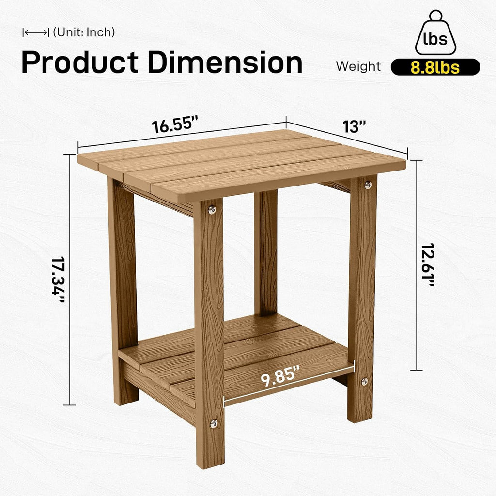 Weather‑Resistant Outdoor Adirondack Side Table