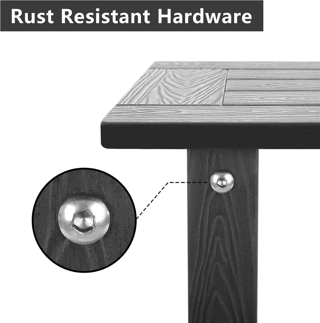 Weather‑Resistant Adirondack Outdoor Side Table