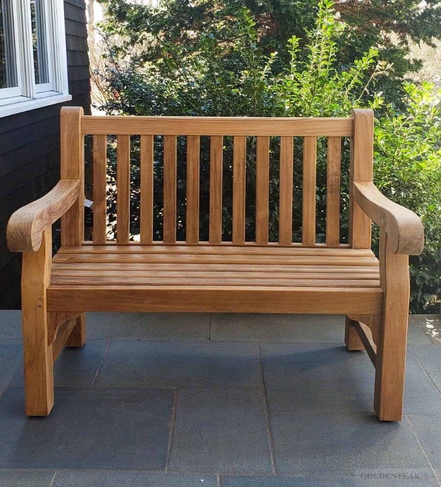 Weather‑Resistant Teak Outdoor Patio Bench