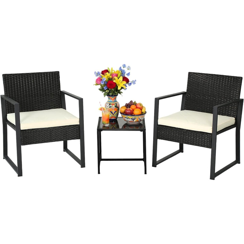 Weather‑Resistant Wicker Patio Furniture Set