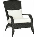 All‑Weather Wicker Adirondack Patio Chair
