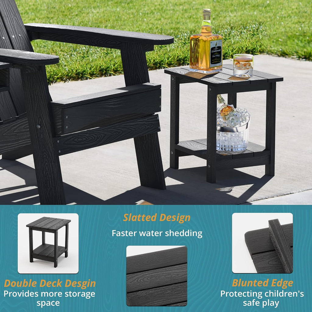 HDPE Outdoor Small Patio Side Table