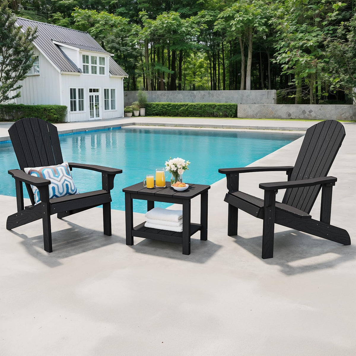 Weather‑Resistant 2‑Tier Outdoor Side Table
