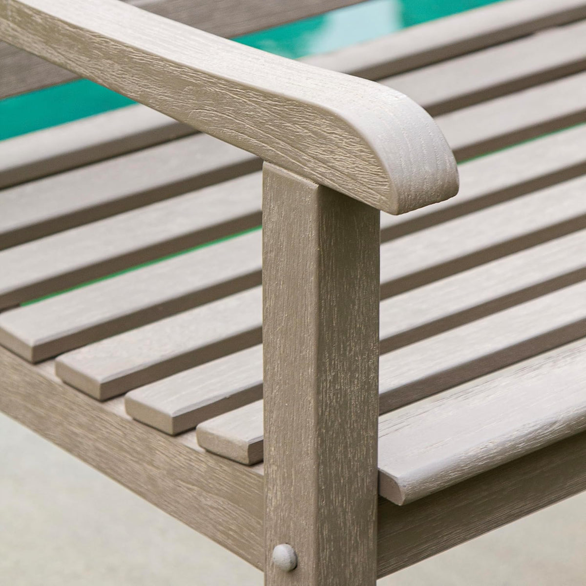 Weather‑Resistant Solid Teak Garden Bench
