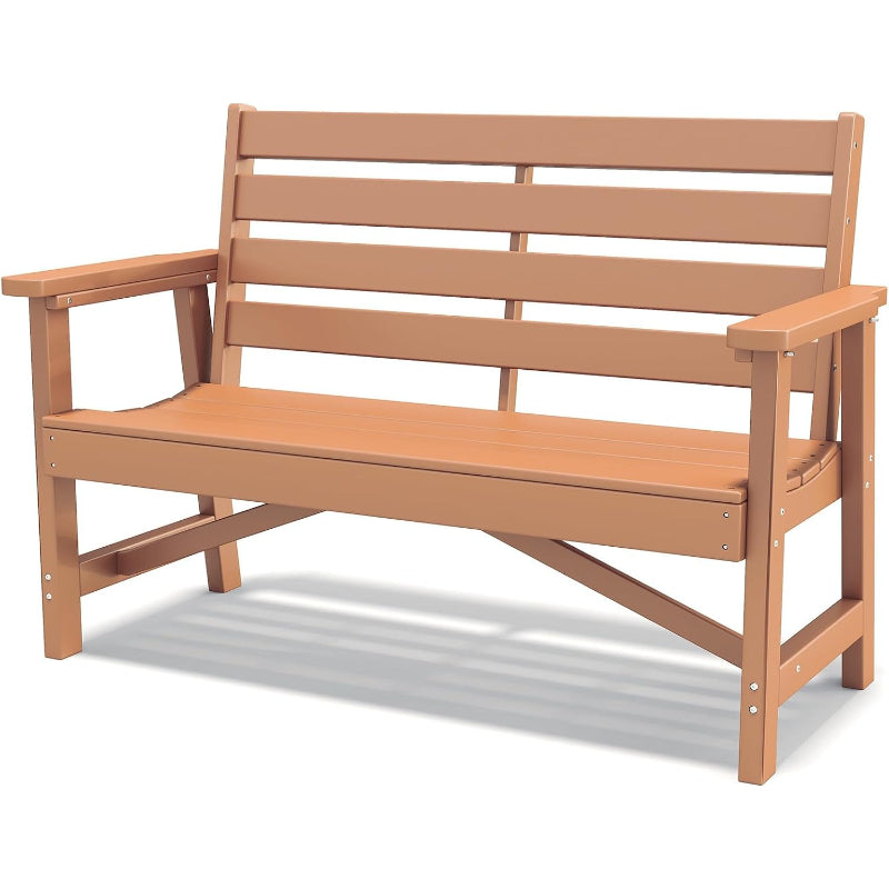 HDPE Outdoor Two‑Person Garden Bench