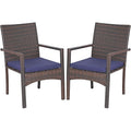 Cushioned Rattan Outdoor Patio Chairs