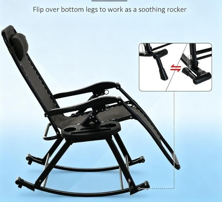 Foldable Zero Gravity Patio Lounge Chair