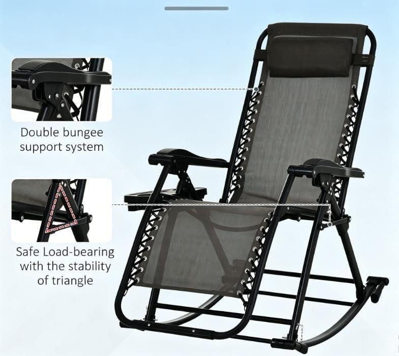 Foldable Zero Gravity Patio Lounge Chair